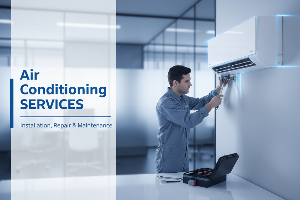 Air Conditioning SERVICES 750 x 1100px